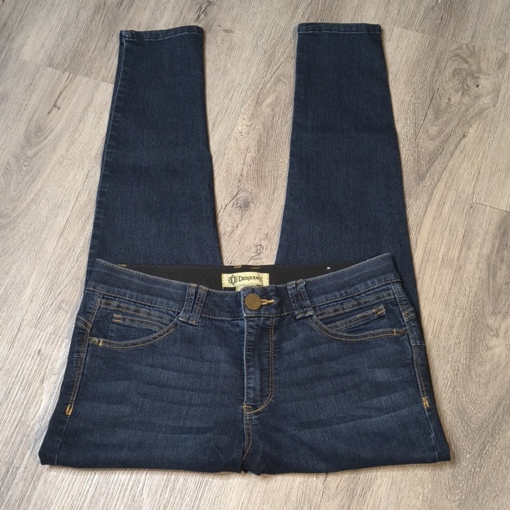 sac323 ♀️Democracy Absolution Jegging Size12 Blue Stretch Skinny Jeans